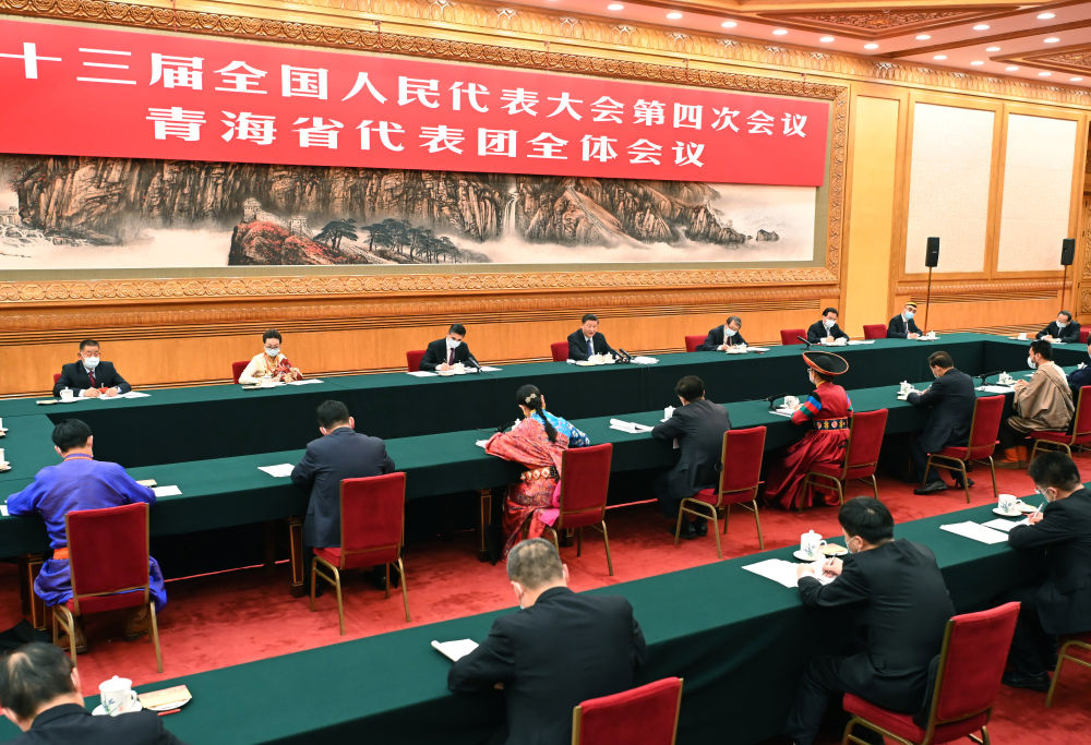 3��7�գ�ϰ��ƽ����ǲμ�ʮ����ȫ���˴��Ĵλ����ຣ�����ŵ����顣���ϣ������ຣ����̬��������������Դ�����������ȷҪ��